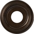 Ekena Millwork Traditional PVC Ceiling Medallion (Fits Canopies up to 5 1/2"), 10"OD x 3 1/2"ID x 1 1/8"P CMP10TRAMB